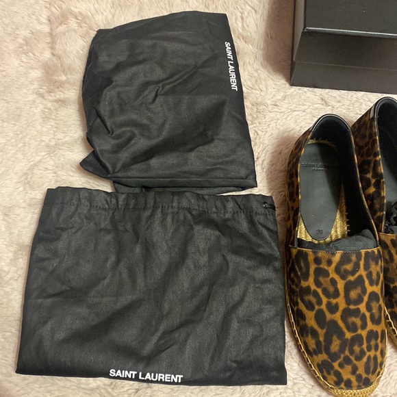 Authentic brand new Saint Laurent espadrilles Cheetah print shoes - Picture 8 of 9
